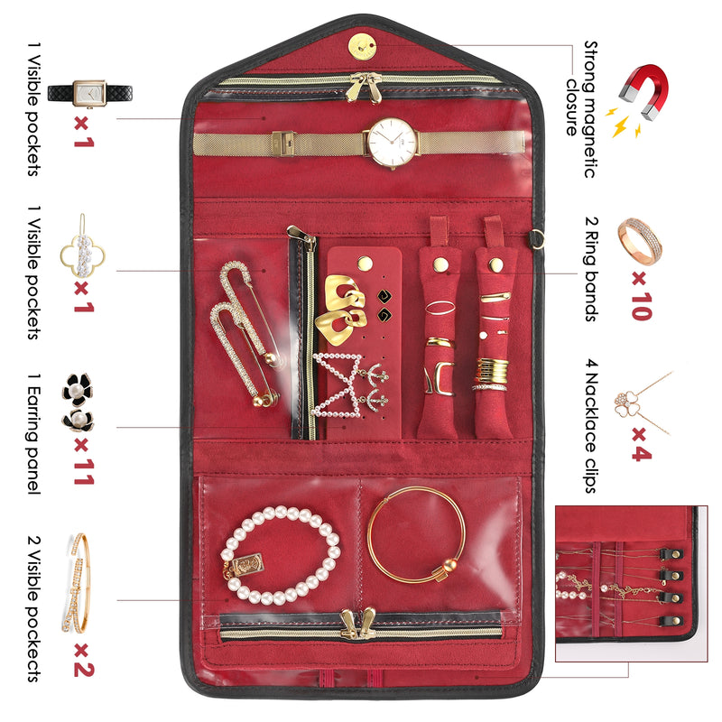 Business Travel Jewelry Organizer Roll